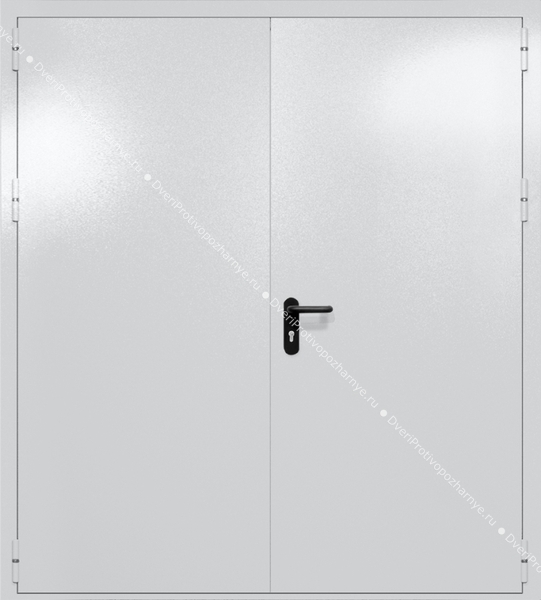 Двупольная глухая дверь ei-60 (цвет светло-серый RAL 7047) Двупольная глухая дверь ei-60 (цвет светло-серый RAL 7047)