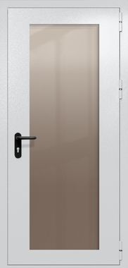 Однопольная дверь eiw-60 с максимальным стеклом (цвет светло-серый RAL 7047) Однопольная дверь eiw-60 с максимальным стеклом (цвет светло-серый RAL 7047)