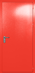 Однопольная глухая дверь ei-60 (цвет красный RAL 3020)
