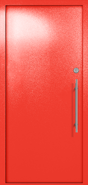 Однопольная глухая техническая дверь (цвет красный RAL 3020) Однопольная глухая техническая дверь (цвет красный RAL 3020)
