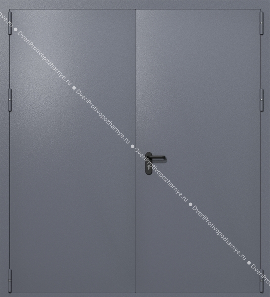 Распашные ворота ei-60 (цвет темно-серый RAL 7015)