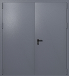 Распашные ворота ei-60 (цвет темно-серый RAL 7015)
