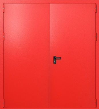 Распашные ворота ei-60 (цвет красный RAL 3020)
