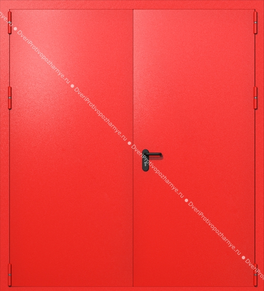 Распашные ворота ei-60 (цвет красный RAL 3020)